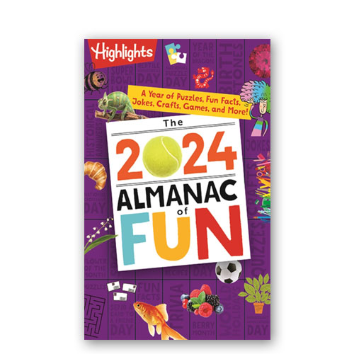 The 2024 Almanac of Fun : A Year of Puzzles, Fun Facts, Jokes, Crafts, Games, and More!