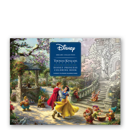 Disney Dreams Collection Thomas Kinkade Studios Disney Princess Coloring  Poster –